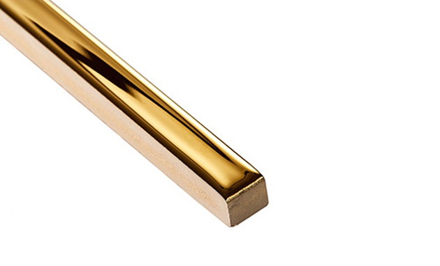 БК 54 Бордюр Керамические бордюры Золото 1x50 - фото 2