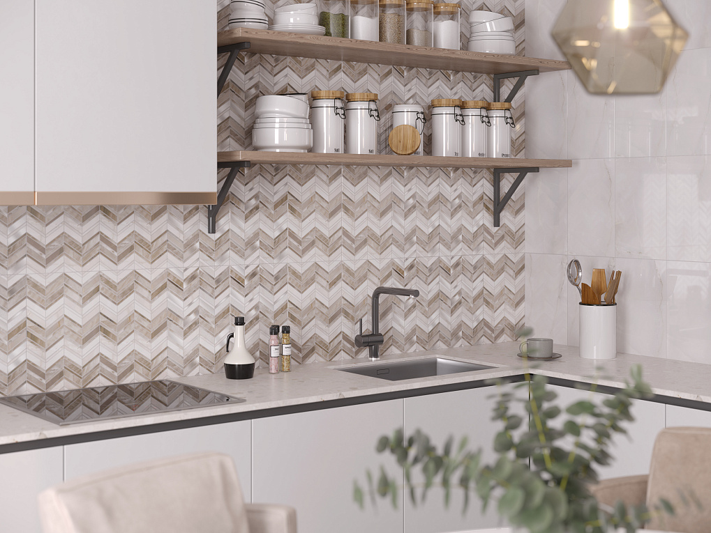 На пол Аника Бежевый КГ 01 v2 400х400х7 - фото 8