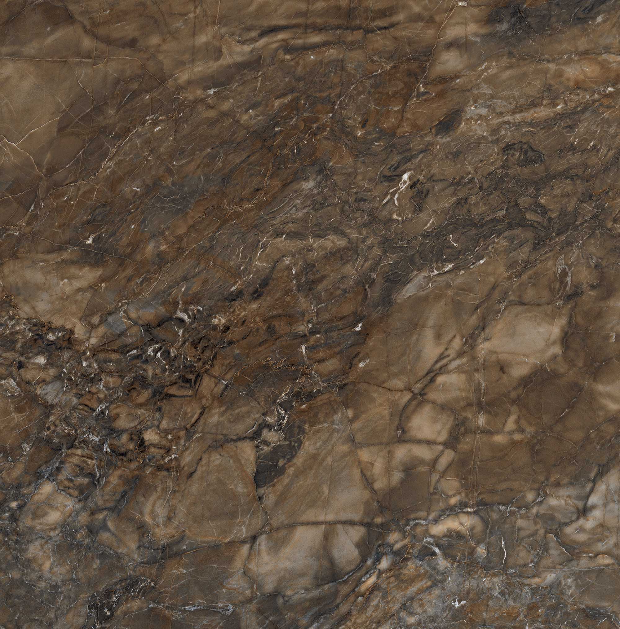 На пол Bernini BR04 Dark Brown Неполированный Рект. 80х80х10 - фото 7