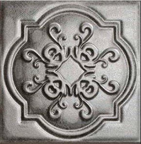 Декор Metal Tiles Relief Silver 20x20 - фото 2