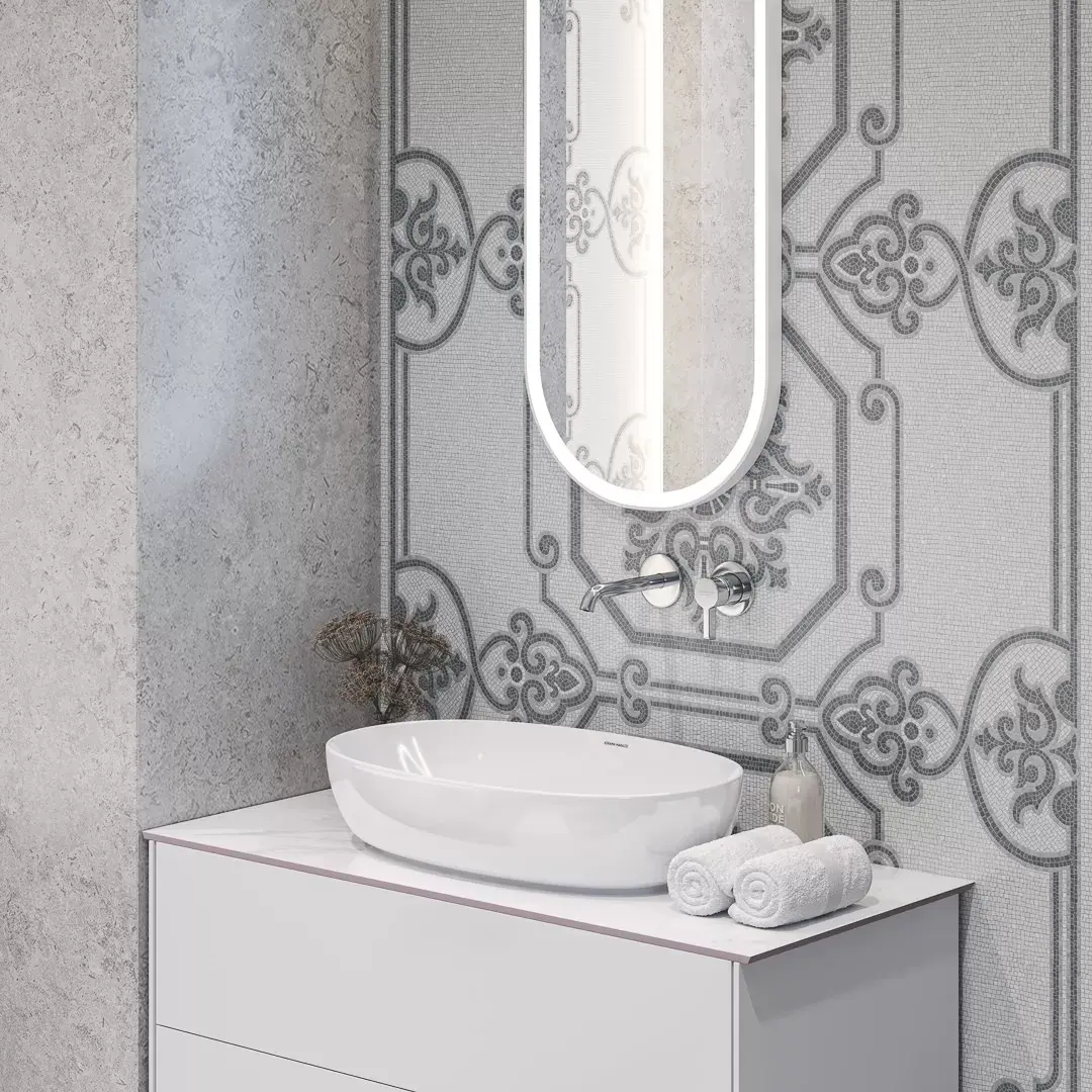 DD205320R/GR Ступень Про Лаймстоун Серый светлый с насечками 9мм 60х30 - фото 30