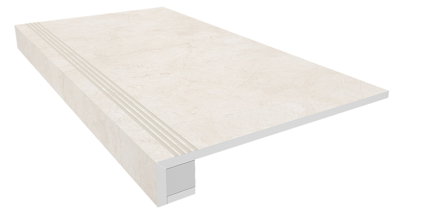 MA00 Ступень Marmulla Ivory неполированная (комплект ступень и подступенок 120х14.5)
