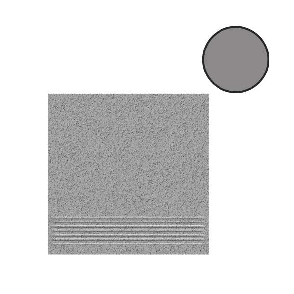 MC 311 S Ступень Моноколор Серый матовая 300х300х7