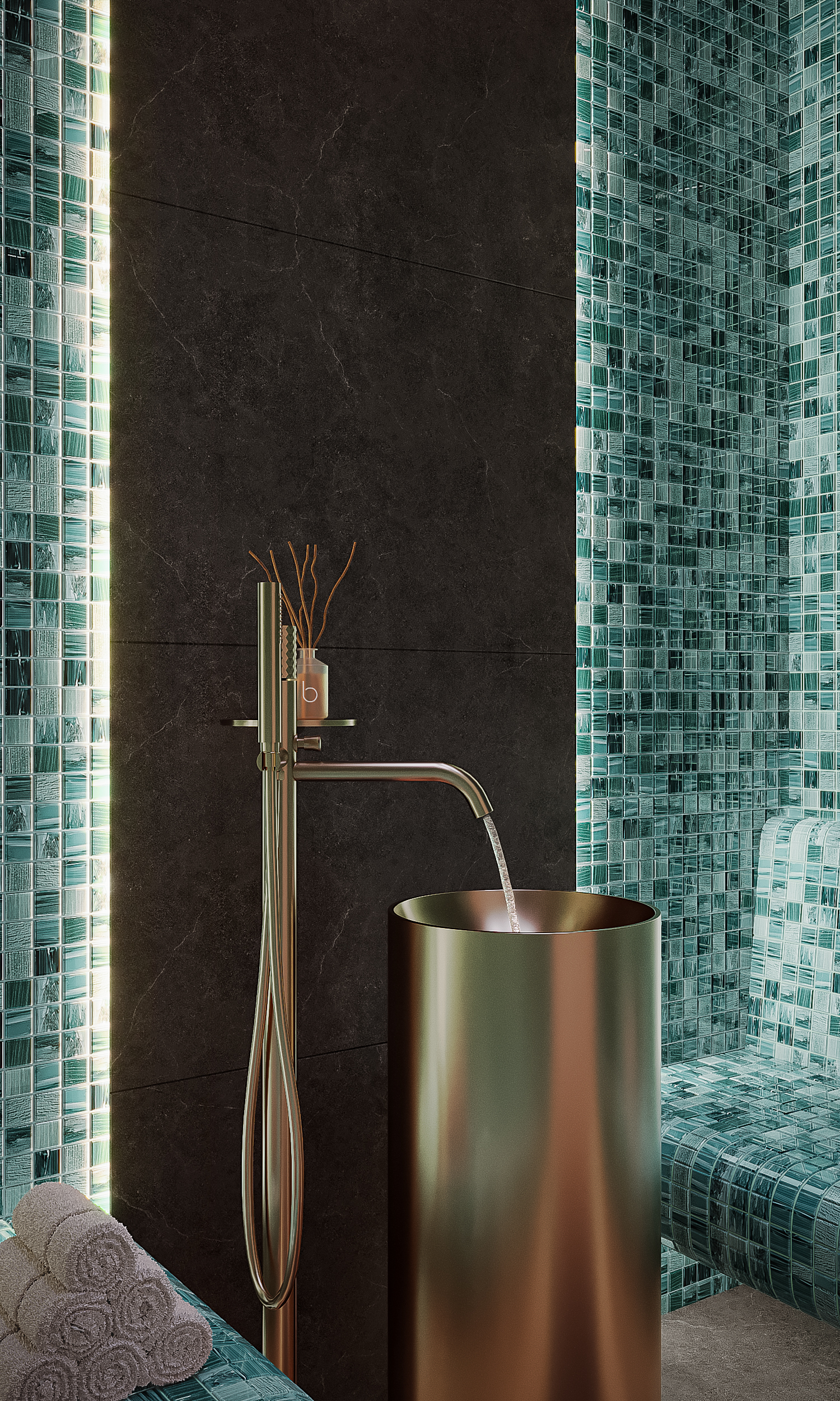 Glass Stone-12 15*15 300*300 На пол Стеклянная мозаика Glass Stone-12 - фото 40