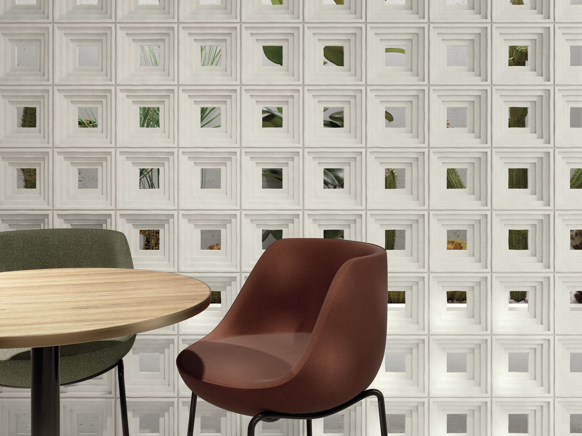 33888 На стену Pique Cloth Anthracite 19.8х19.8 - фото 6