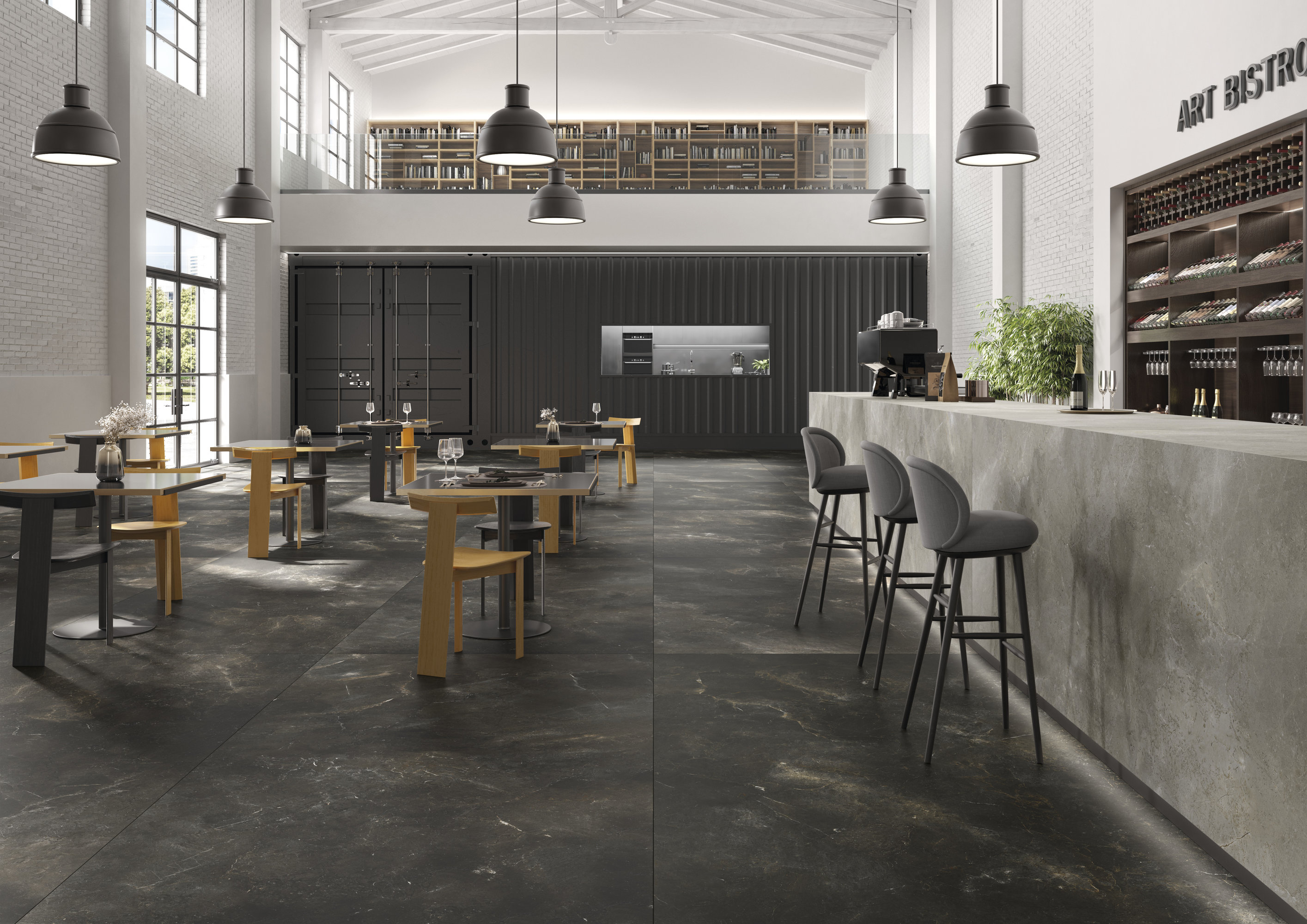 P315591MF6 На пол Art Stone Mystic Black Natural 6mm 150x300 - фото 6