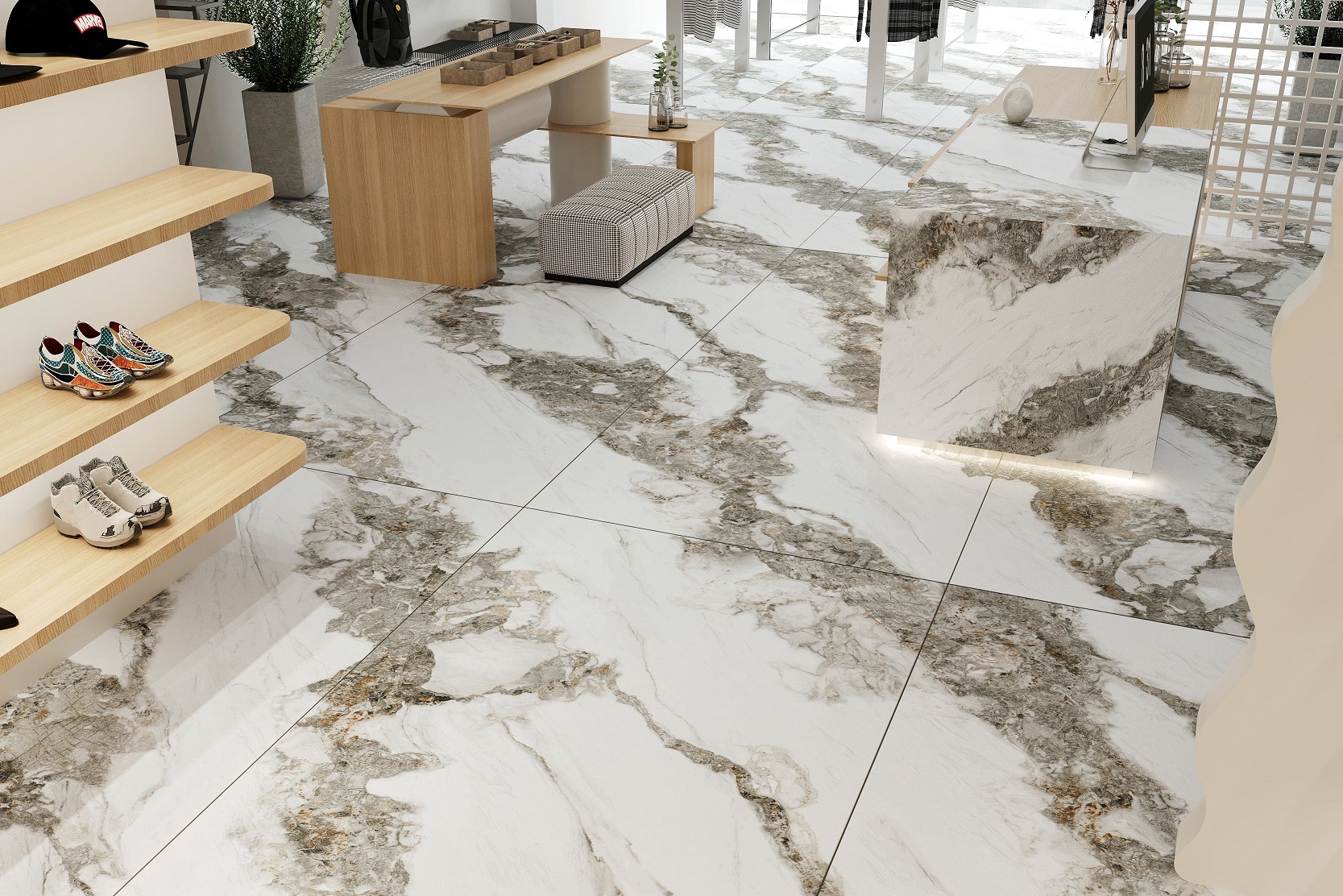 NTT3605P На пол Atlas Home Marble White 120x280 - фото 68