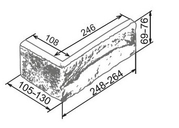 На стену Мюнхен 310 Угол 248-264х105-130х69-76x19 - фото 2