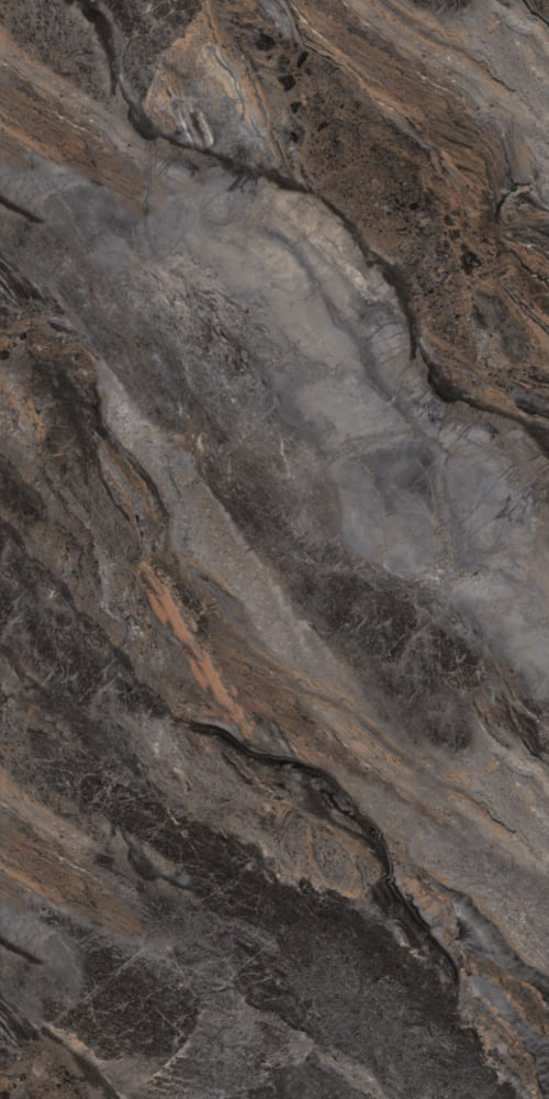 G126063G На пол Hong Kong Marble Brown Gold Glitter 60x120