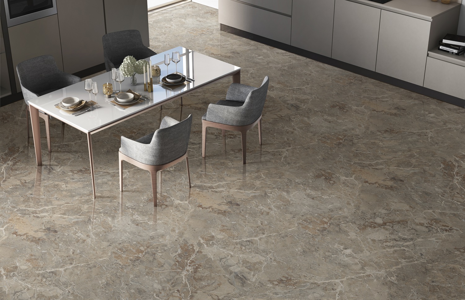 На пол Breccia Boreale Brown Infinia Polished 60х120 - фото 3