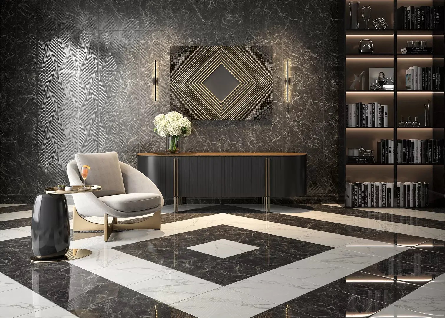 FMA033R Плинтус Коррер Белый глянцевый обрезной 30x15x1.7 - фото 5