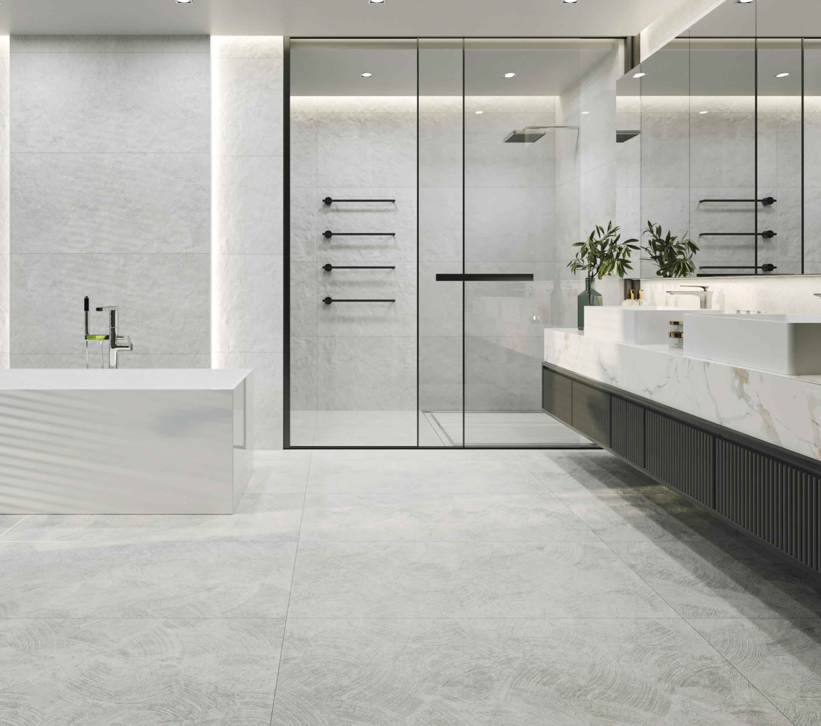 NTT996000M На пол Cemento Zett Bianco Mat 60x60 - фото 33