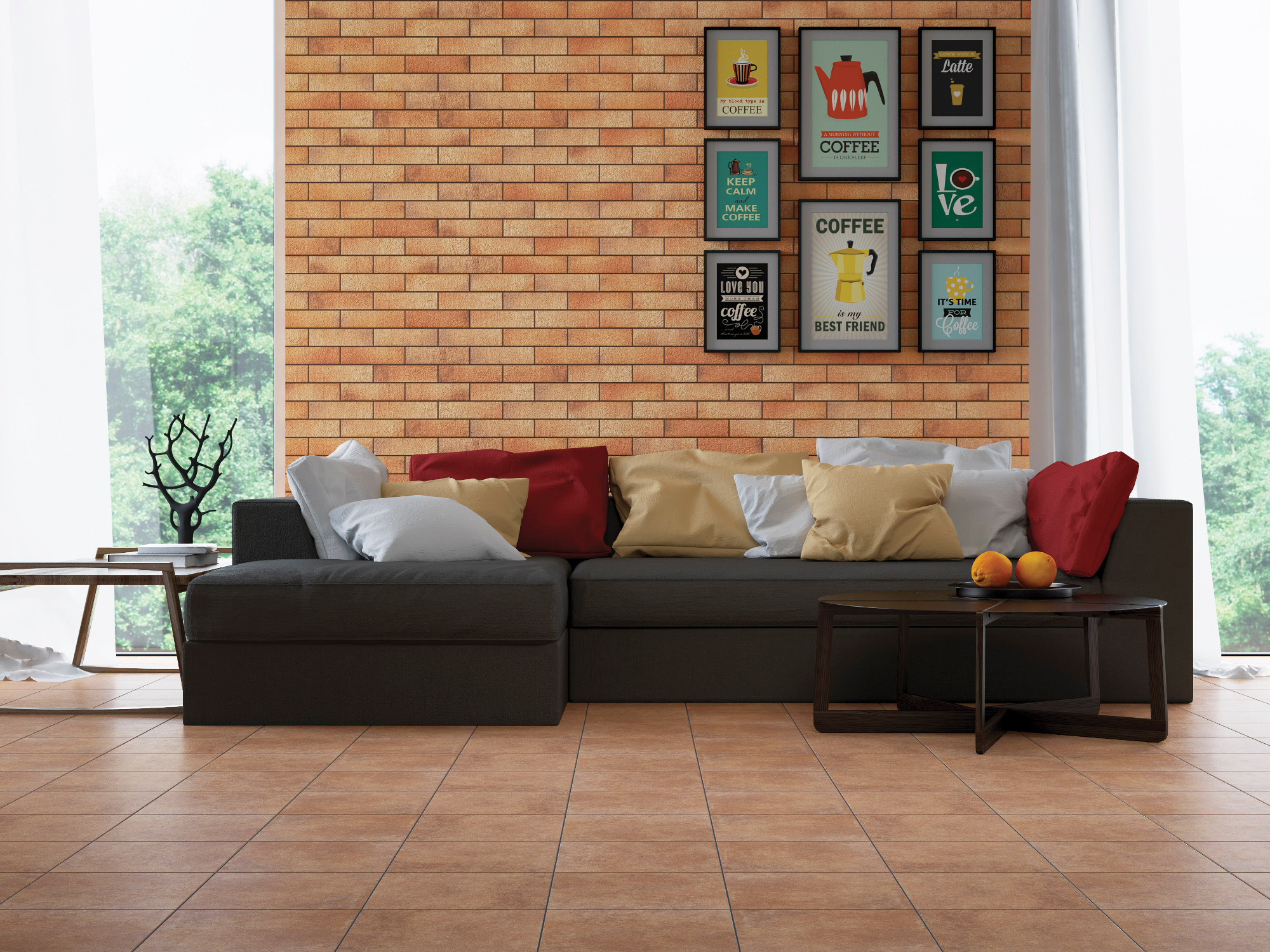 На стену Loft Brick Salt 24.5x6.5 - фото 5