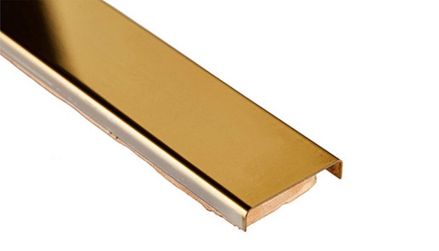 БМ 56 Бордюр Керамические бордюры Металлический золото глянцевый 2.2х40 - фото 2