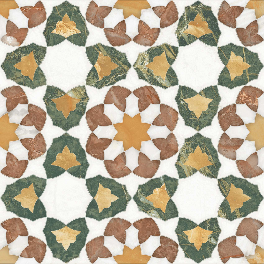 На пол Marrakech Zellige Ourika 22.3x22.3