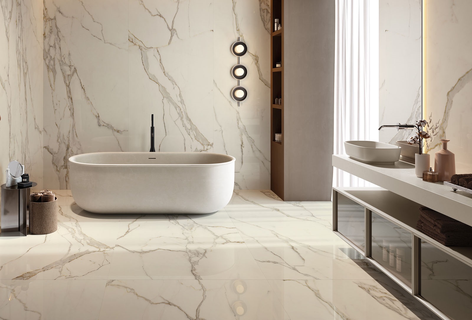 163005 На пол Calacatta Oro Lap Ret 6mm 160x320 - фото 6