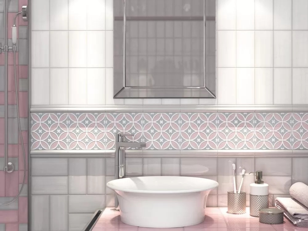 BLD018 Бордюр Мурано Розовый - фото 3