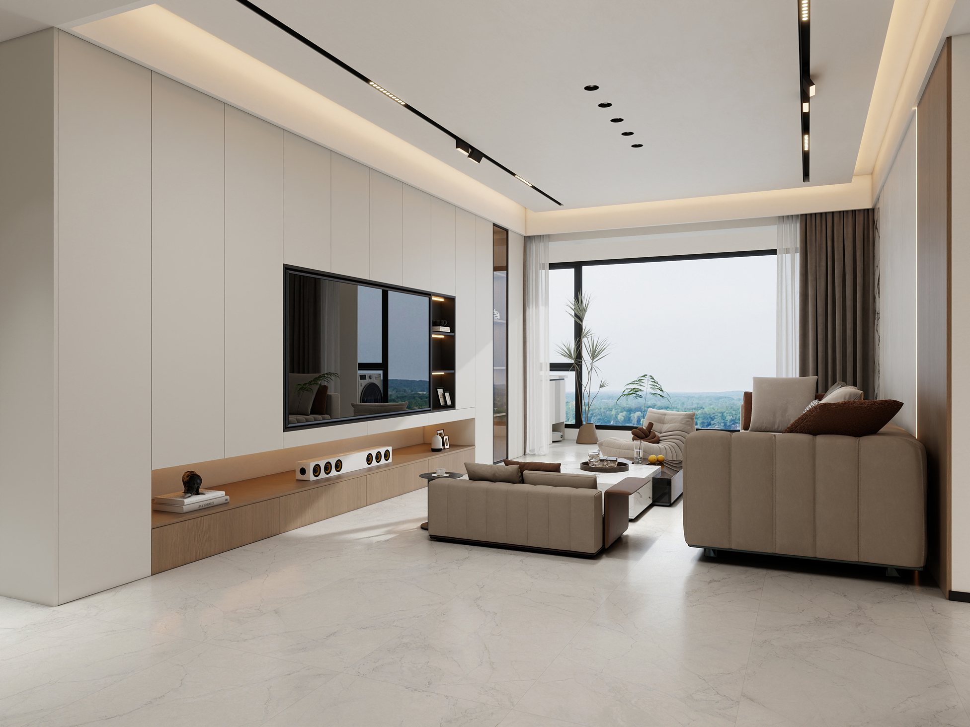 NTT9351SG На пол Riverstone Sandstone White Satin Glazed 60x120 - фото 15