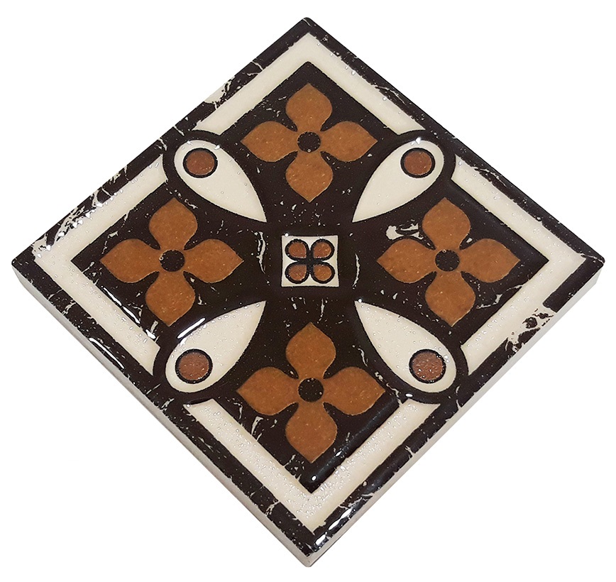ВК 16 Декоративная вставка Керамические вставки Бонито 6х6 - фото 2