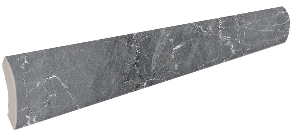 Плинтус Marble Планка радиальная 441 Ceniza R9 r30 33х330