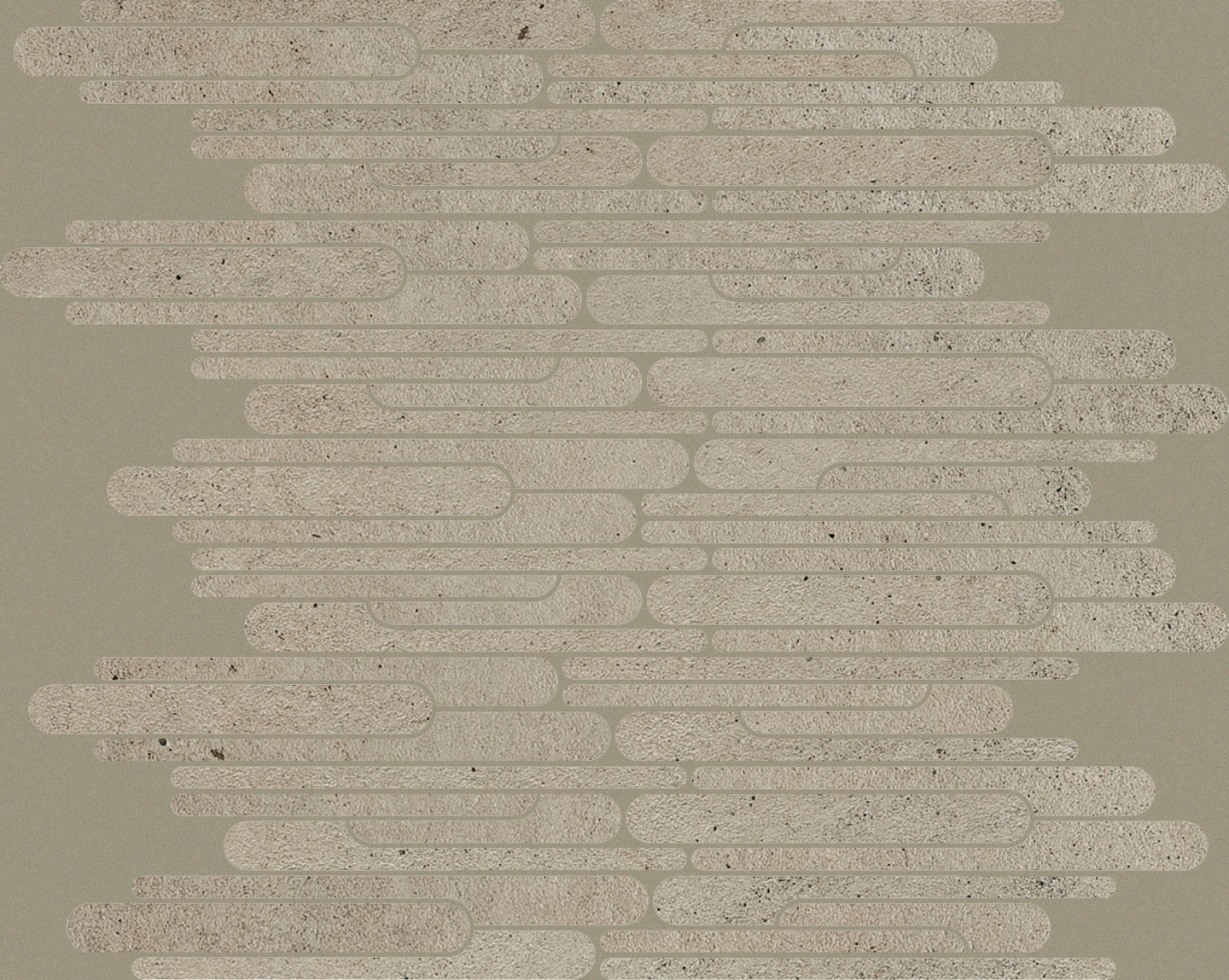 748409 Декор Pietre/3 Limestone Taupe Mosaico Ellittico 30x30