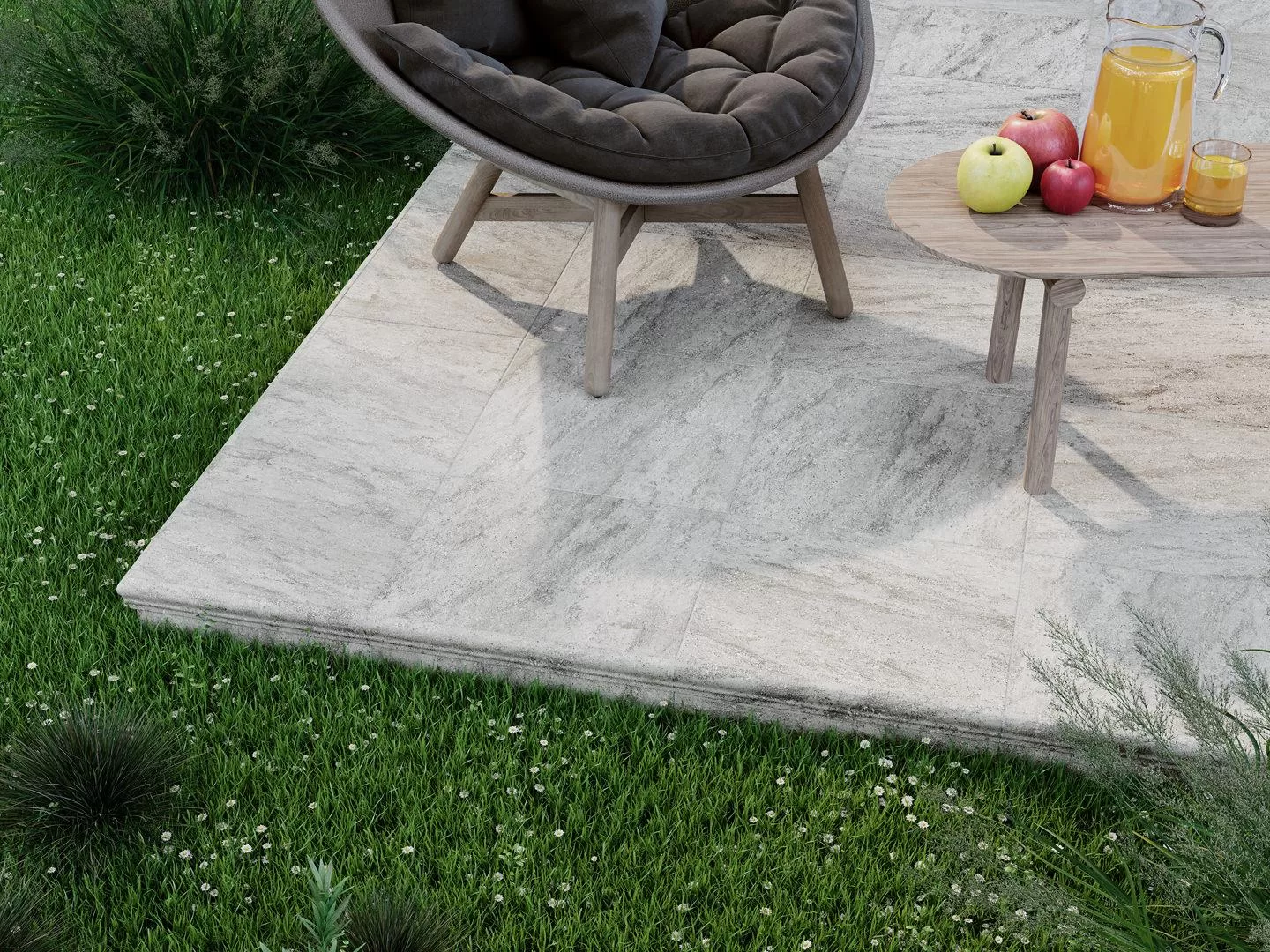 SG158500N/GR Ступень Терраса Фронтальная Коричневая Противоскользящая 40.2x30x0.8 - фото 4