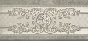 Бордюр Daino Beige Cenefa Gris 12x25