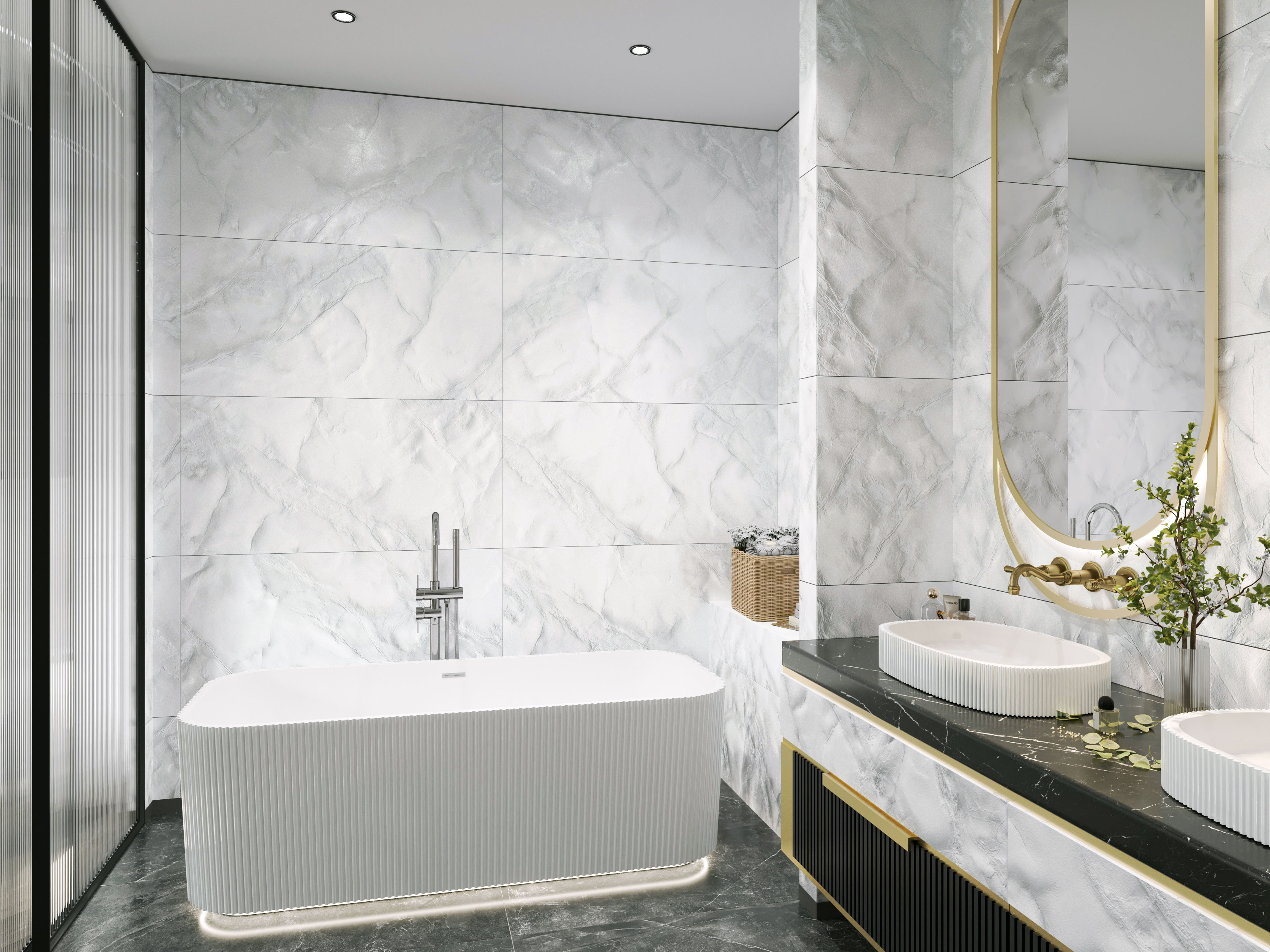 NT99524C На пол Onyx Smoke Carving 60x120 - фото 43