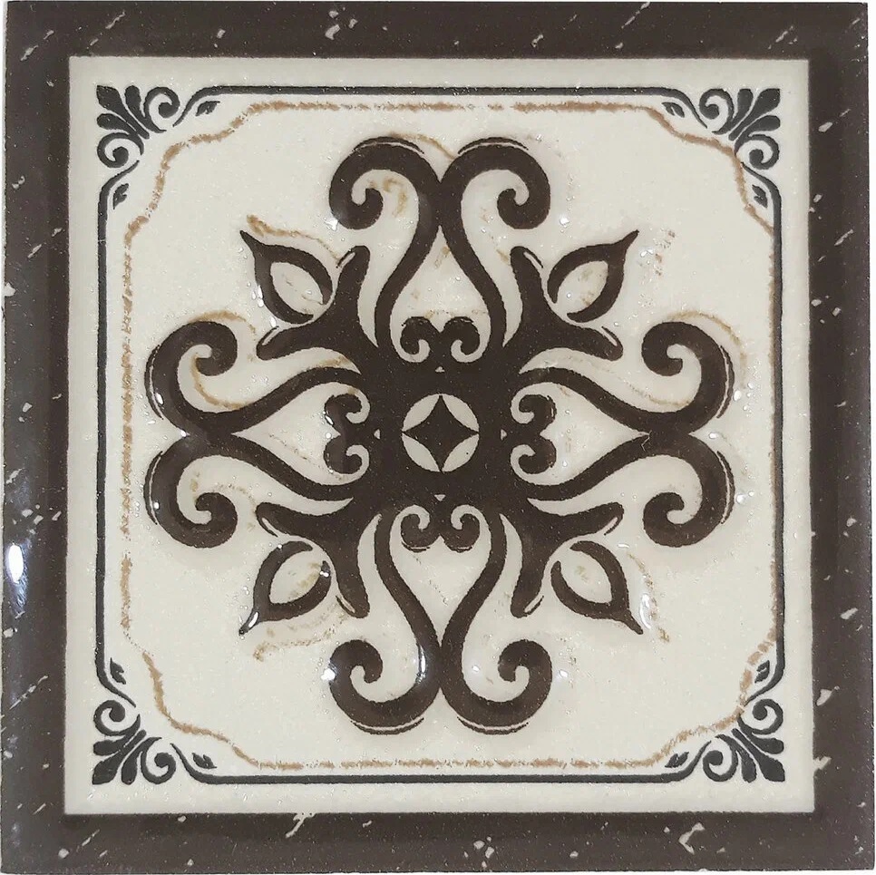 ВК 07 Декоративная вставка Керамические вставки Севилья 6х6