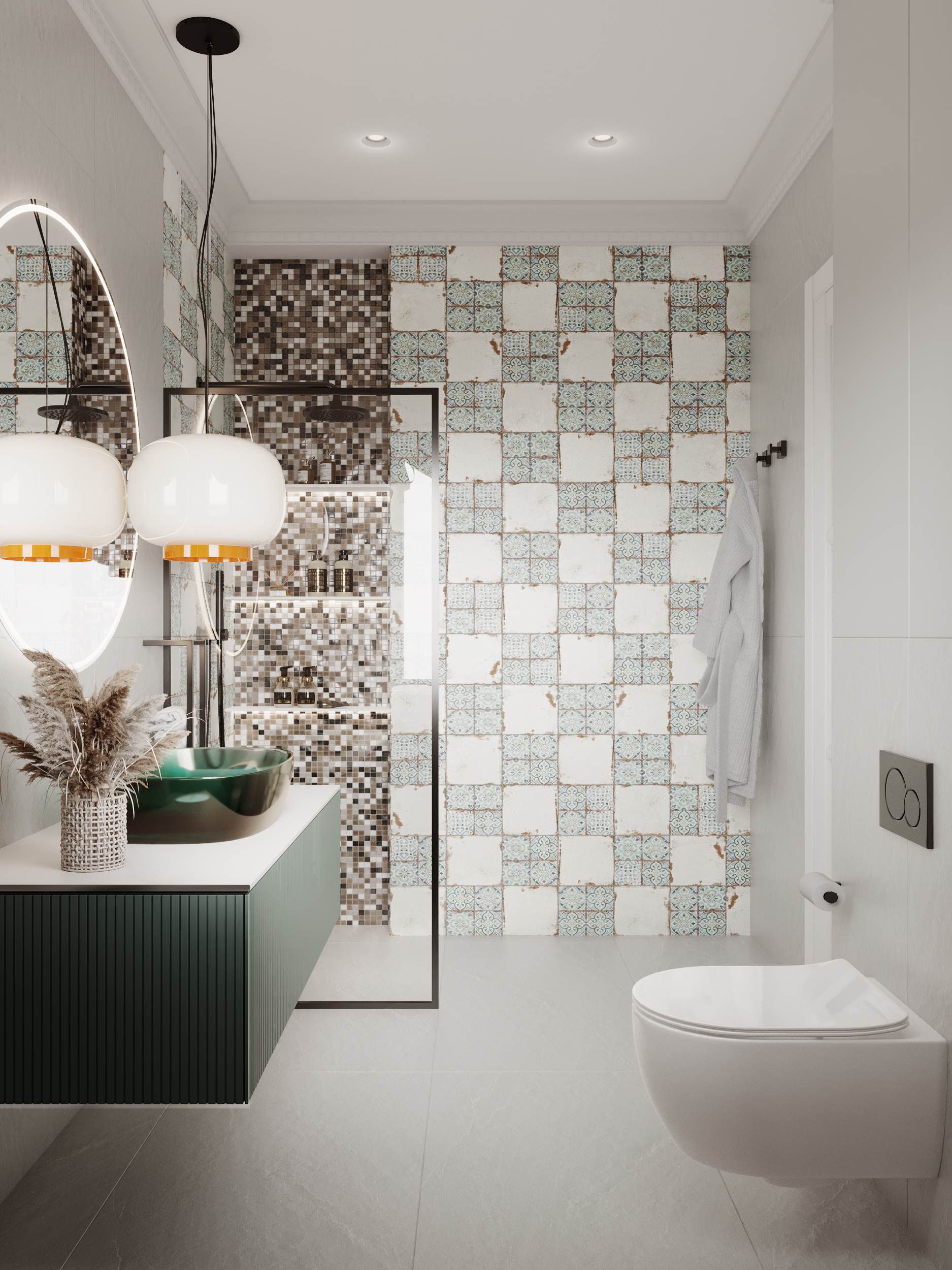 Orion  d20*6 315*290 На пол Стеклянная мозаика Orion - фото 6