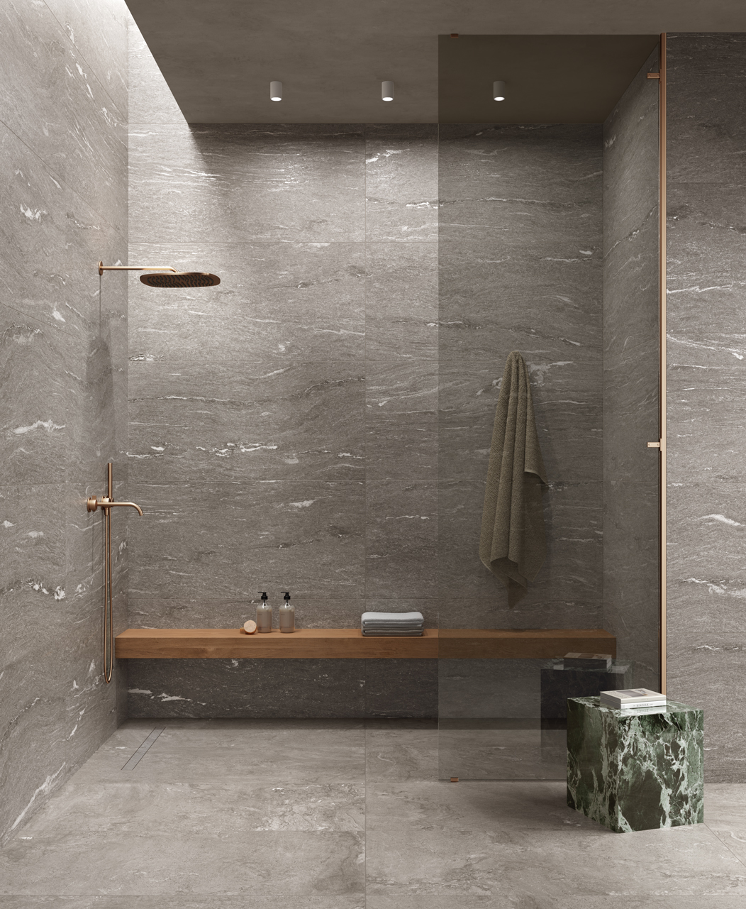 ALP003 На пол Alpine Light Grey Vein 3D Texture 60x120 - фото 12