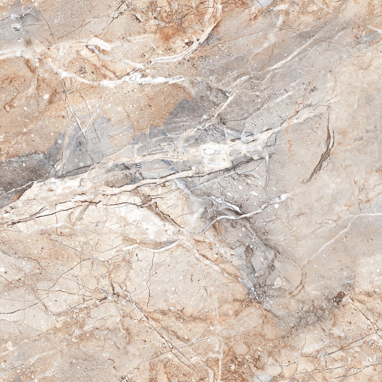 Напольный Ascrain Breccia Glossy 60x60 - фото 4