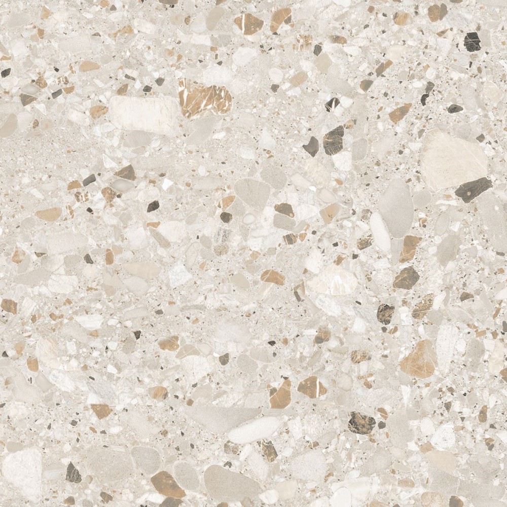 На пол Terazzo Кремовый матовый карвинг 60x60 - фото 4