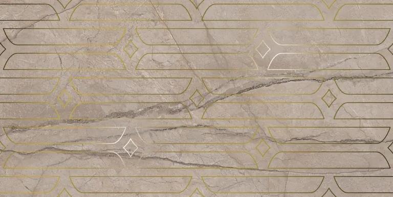 KMD3STA071BR Декор Ифран Бежевый светлый глянцевый обрезной 60x119.5x0.9 - фото 5