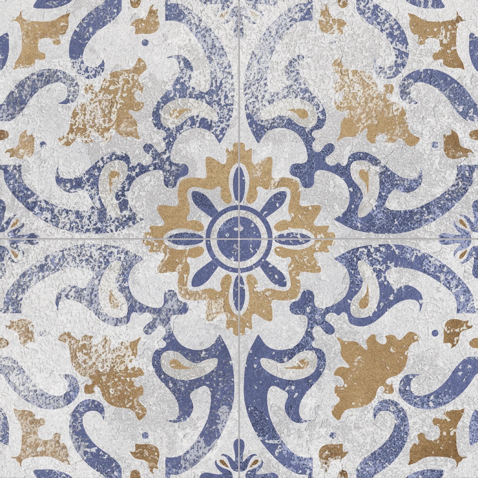 На пол Donegal Pre-Cut Blue Matt 45x45