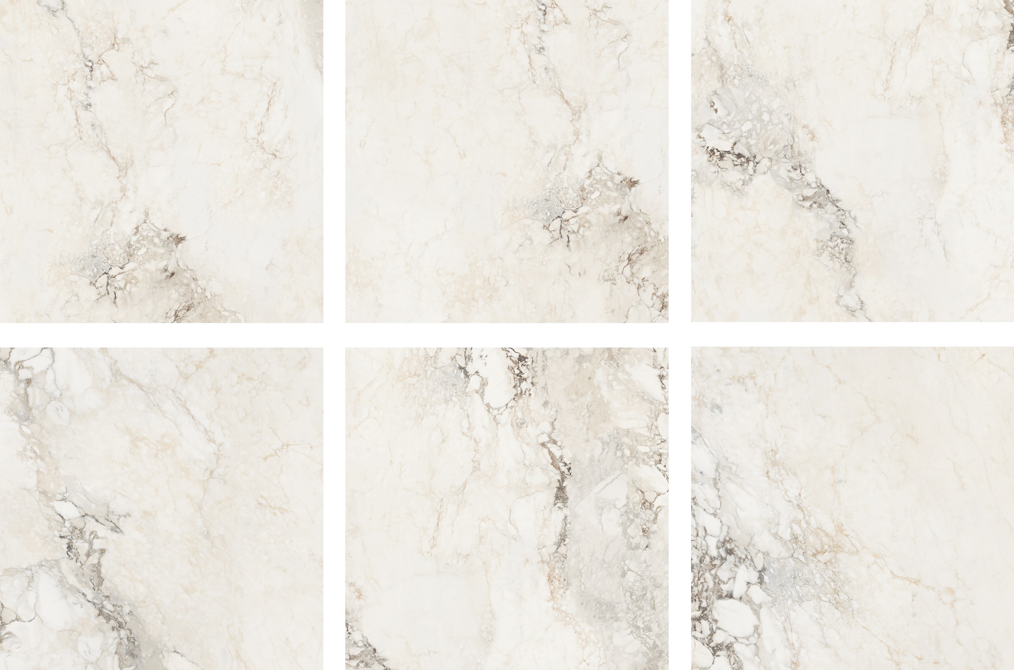 На пол Polished Brecha Crema Glossy 120х120 - фото 2