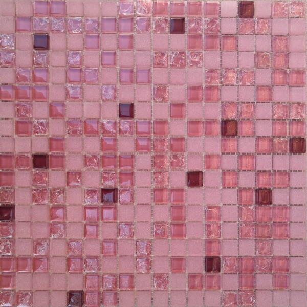 На стену Напольные вставки № 2084 микс розовый (1.5х1.5) 30х30