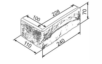 На стену Дрезден 390 Угол 240х110х70х15 - фото 2