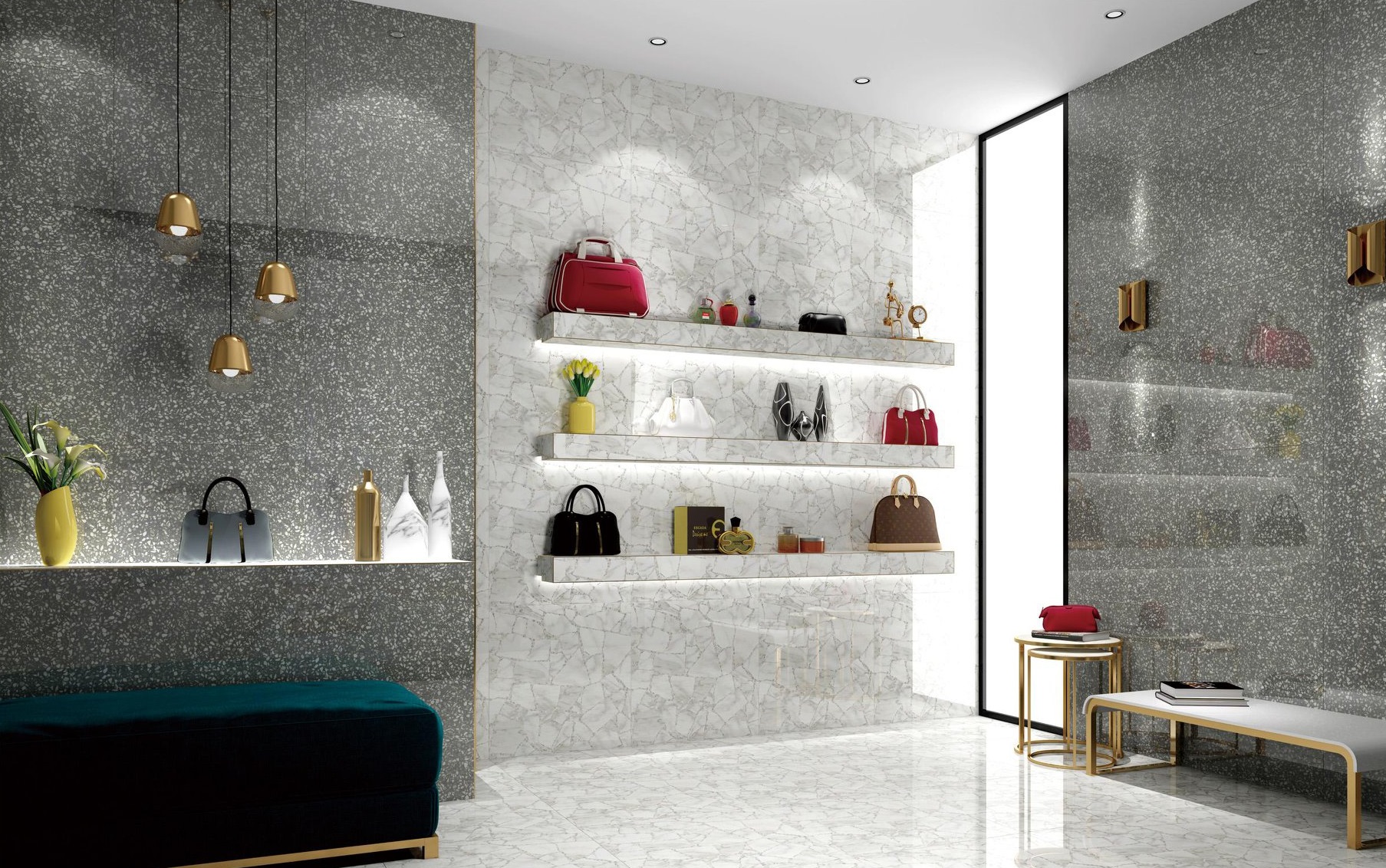 BMB8557CP На пол Marble Porcelain Nuvola Grigio POL 30x60 - фото 17