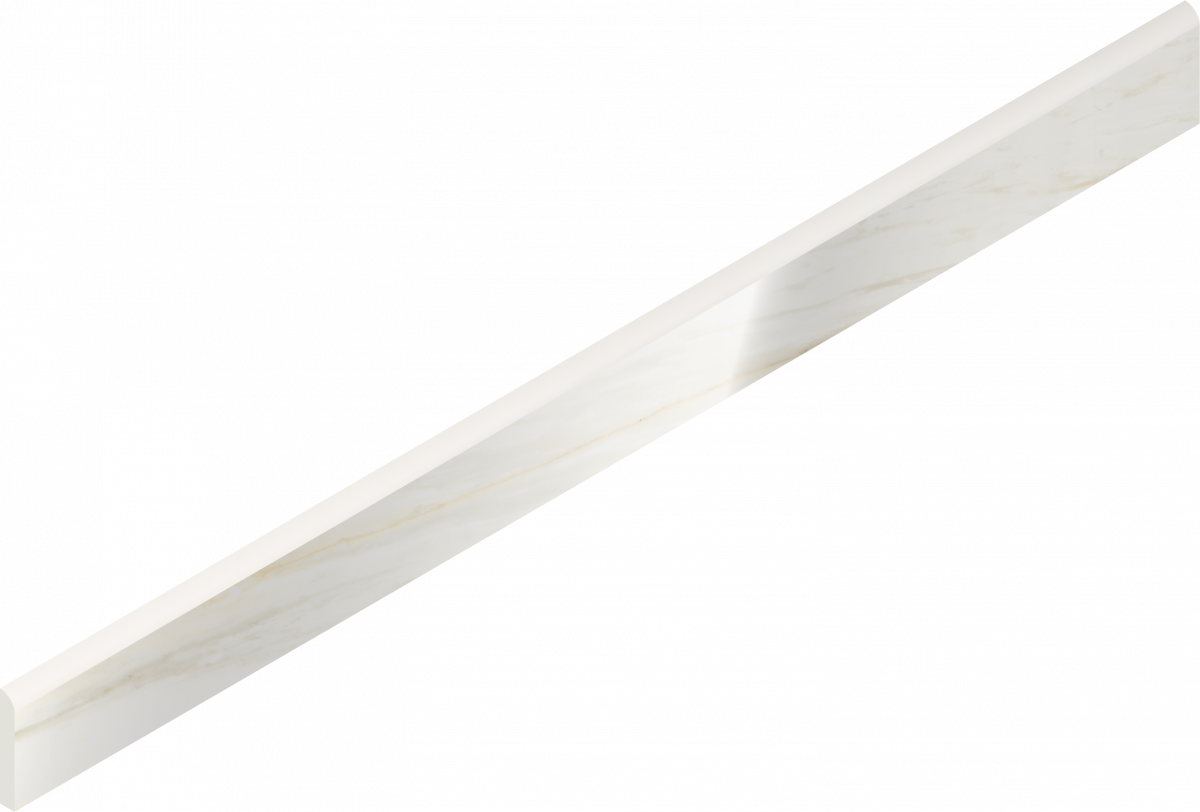 610130007474 Плинтус Stellaris Carrara Ivory Battiscopa Lux 7.2x80