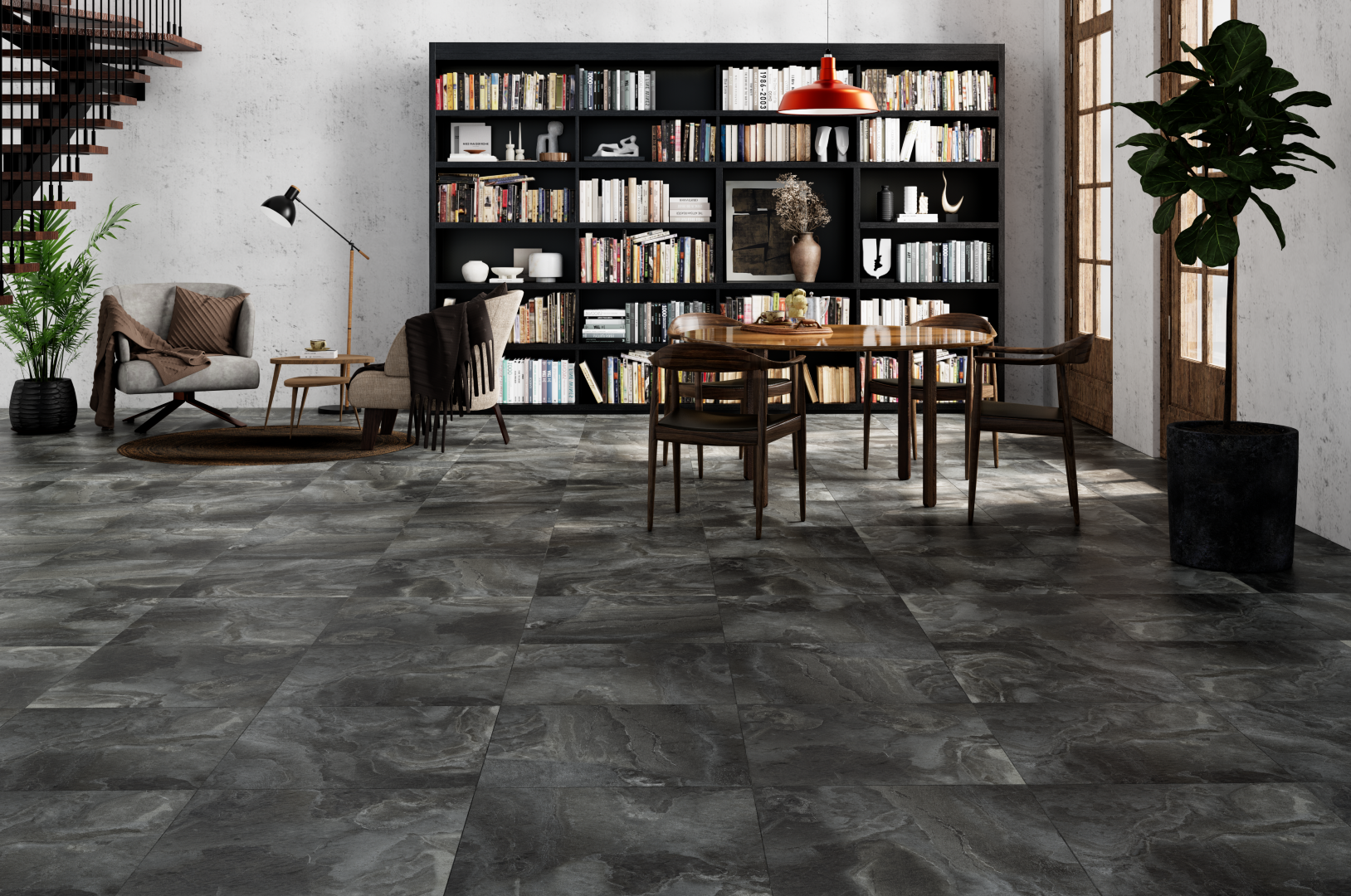 7930138704842 На пол Kota White Structure 60x60 - фото 12