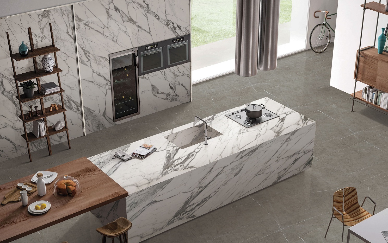 NTT3605P На пол Atlas Home Marble White 120x280 - фото 74