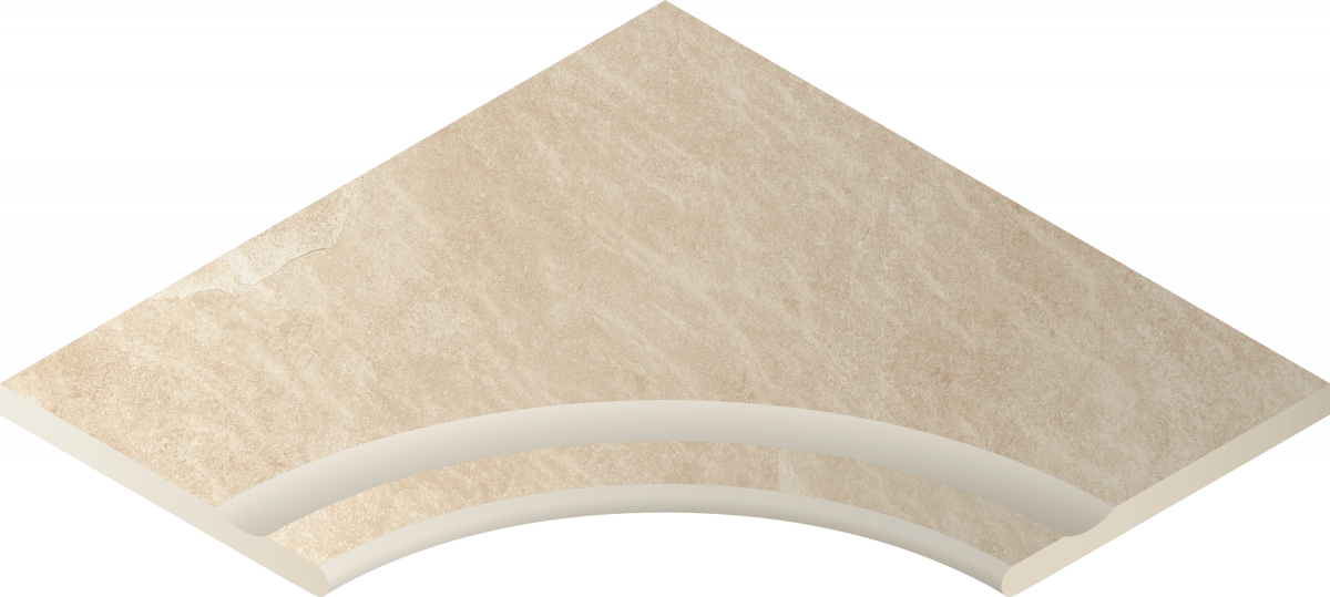 620090000394 Ступень Materia X2 Магнезио Бортик 60х60 с Выемкой Угловой Закругленный Натуральный