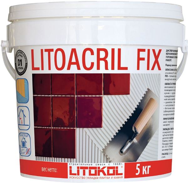  Клей на основе смол LITOACRIL FIX 5 кг