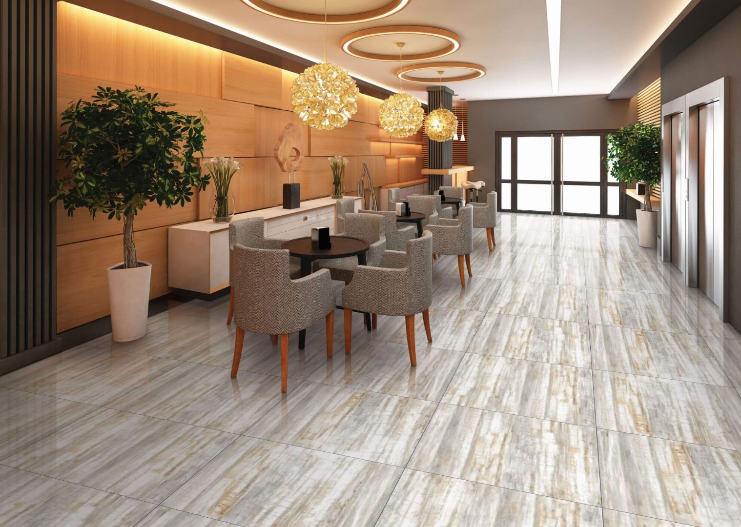 NSC8045 На пол Porcelain Tile 8045 Серый матовый 80x80 - фото 33
