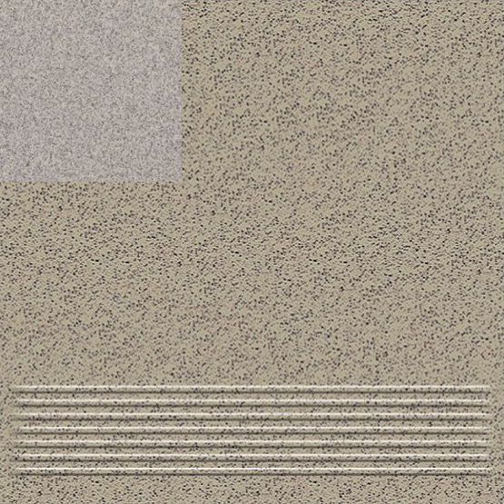 CT 302 S Ступень Соль перец Тёмно-серый матовая 300х300х7