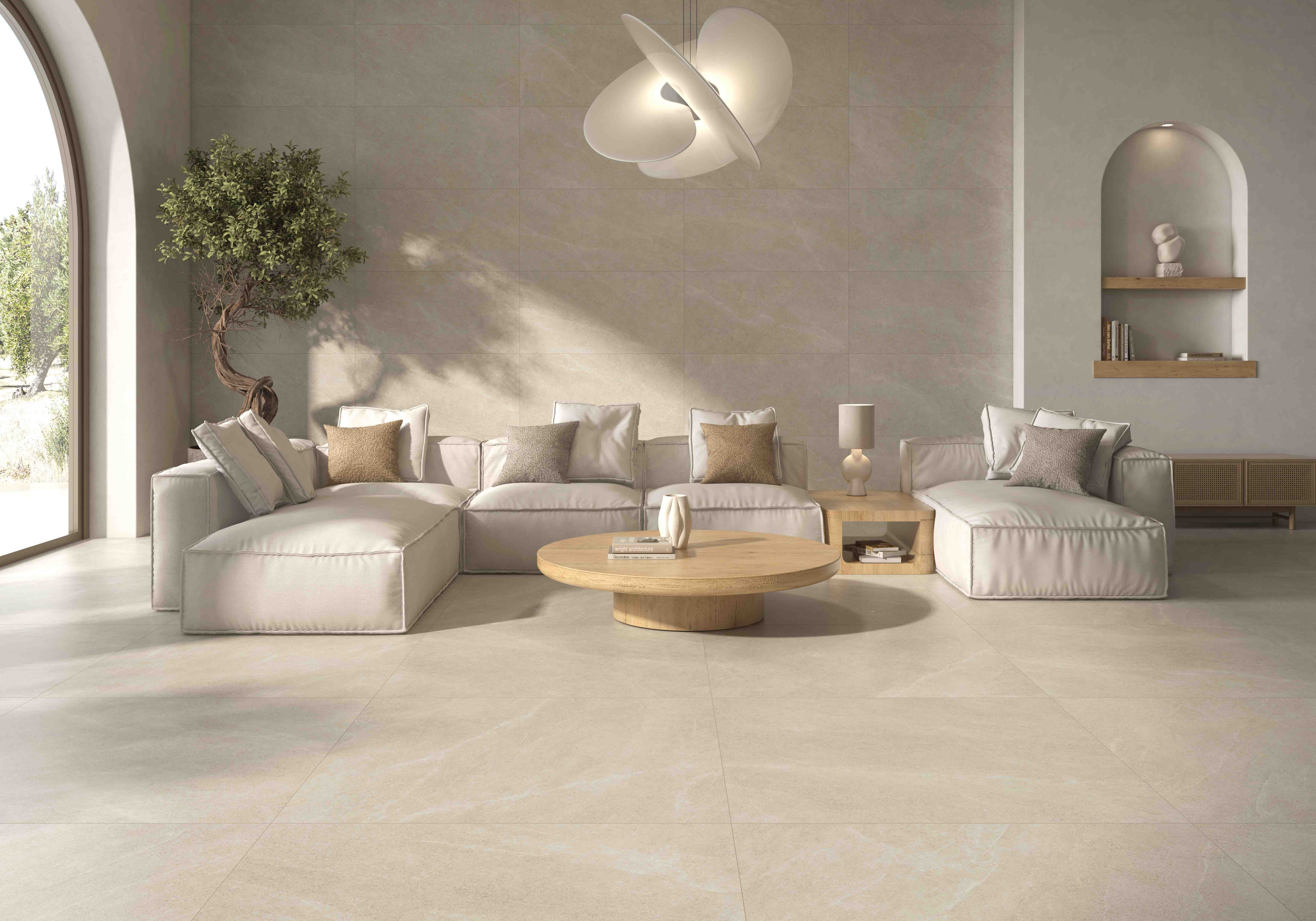 F6J0B54041 На пол Riviere Beige 60х120 - фото 4