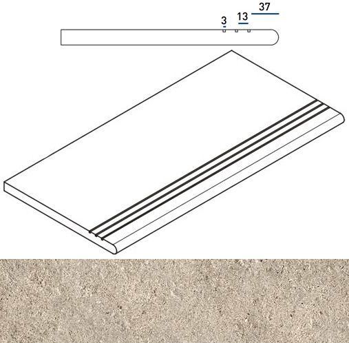 620040000097 Ступень Everstone X2 Дезерт Закругленная Грип 30x60 Левая