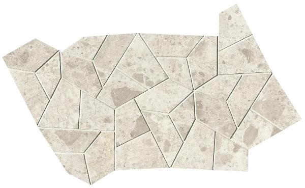 fQNO На пол Nativa White Fly Mosaico Satin 25x41.5