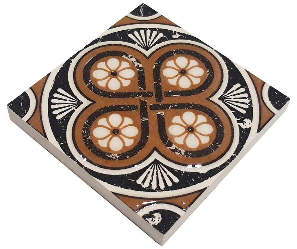 ВК 11 Декоративная вставка Керамические вставки Лотос 6х6 - фото 2